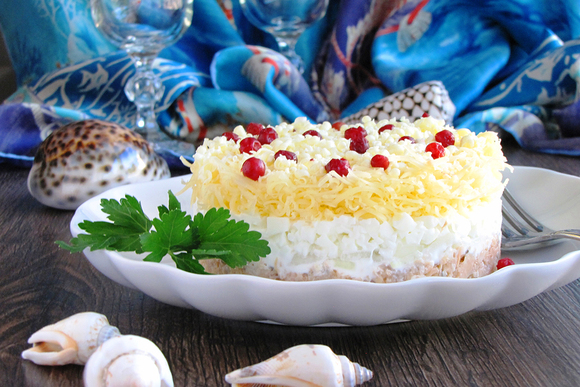 Рыбные салаты - 100 лучших рецептов с фото пошагово
