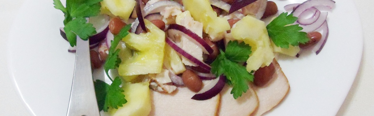 Курино-ананасовый салат с сухариками – пошаговый рецепт приготовления с фото