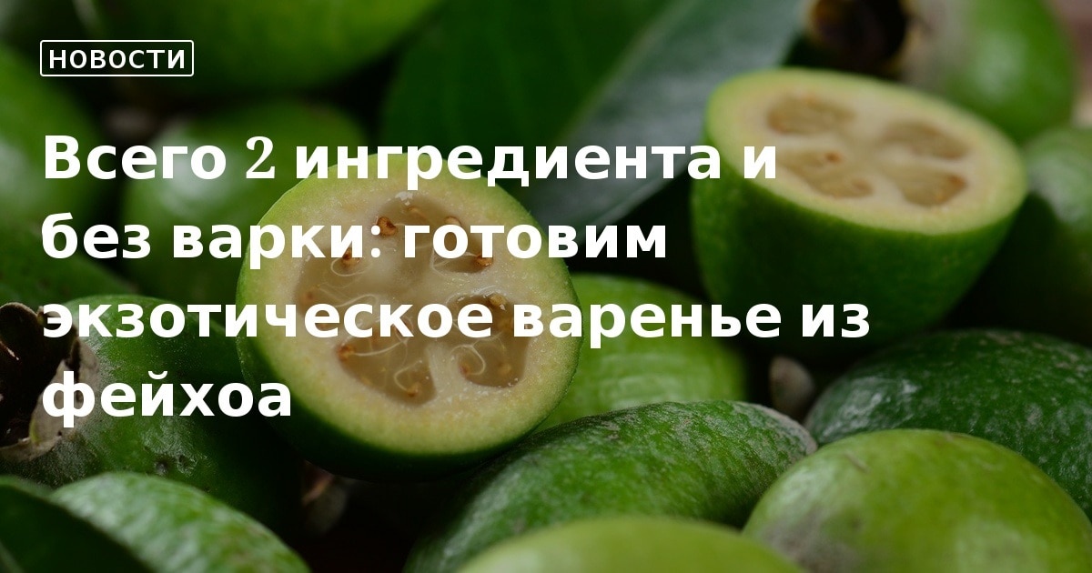 Мама поделилась рецептом варенья из ФЕЙХОА. Она готовит его без варки | Бунбич | Дзен