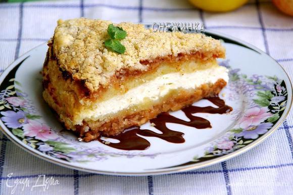 Бисквитный пирог с творогом — рецепт с фото пошагово