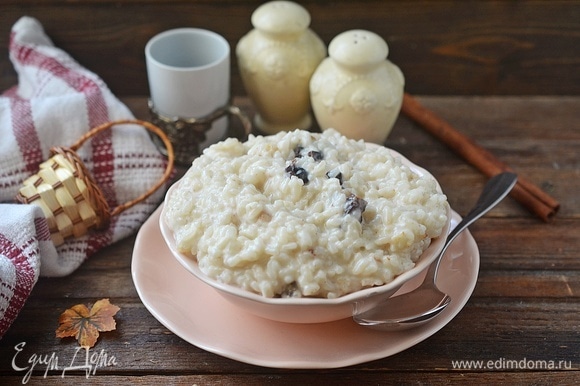 Как сварить молочную рисовую кашу