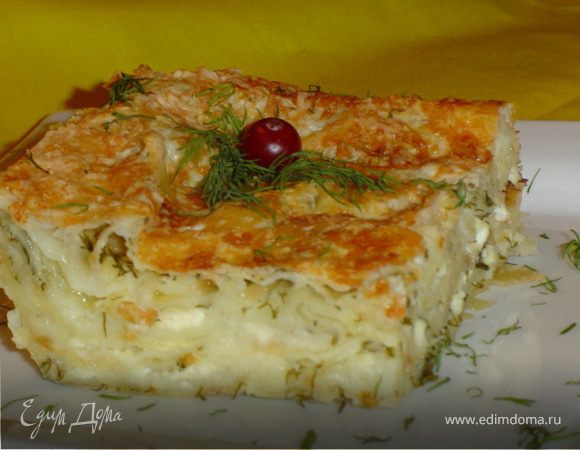 Пирог из лаваша с сыром, творогом и яйцами в духовке простой рецепт с фото пошагово