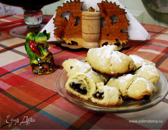 Рогалики с шоколадом – пошаговый рецепт приготовления с фото