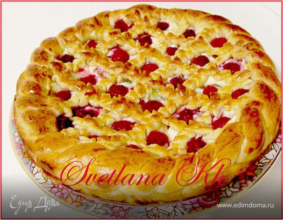Дрожжевой пирог с ягодами, пошаговый рецепт с фото на ккал