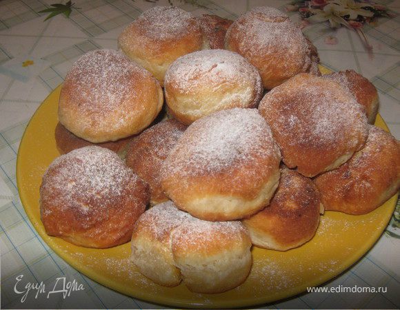 Жареные пончики из дрожжевого теста | Вкусный рецепт на молоке