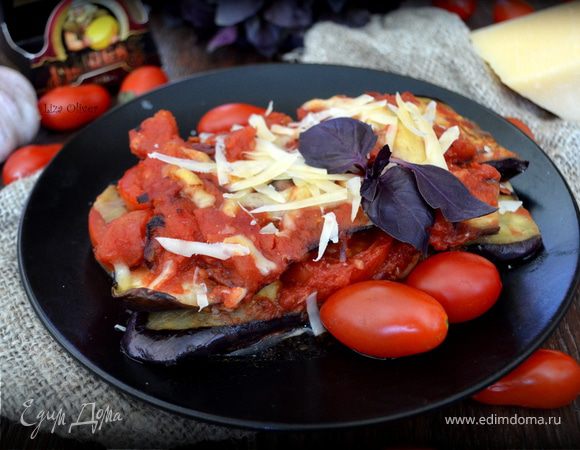 Баклажаны с сыром и чесноком в духовке | Меню недели