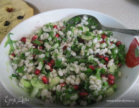 Салат с перловкой,восточная кухня рецепт