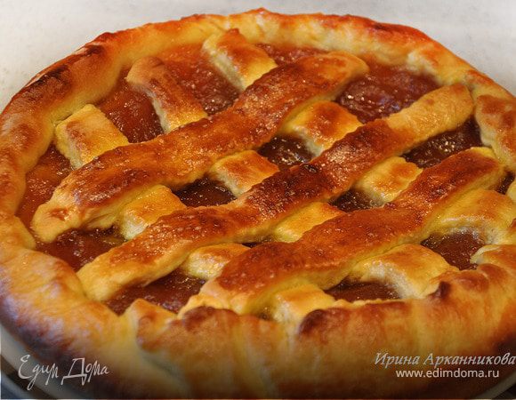 Яблочный пирог на дрожжевом тесте: пошаговый рецепт