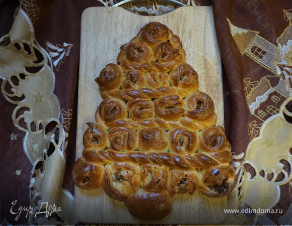 Пирог с мясом, луком и рисом из быстрого дрожжевого теста