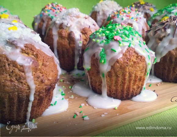 Рецепт праздничных капкейков с кремом и апельсиновой начинкой