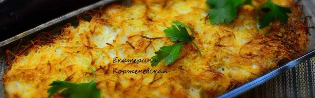 Баклажаны с фаршем и картошкой