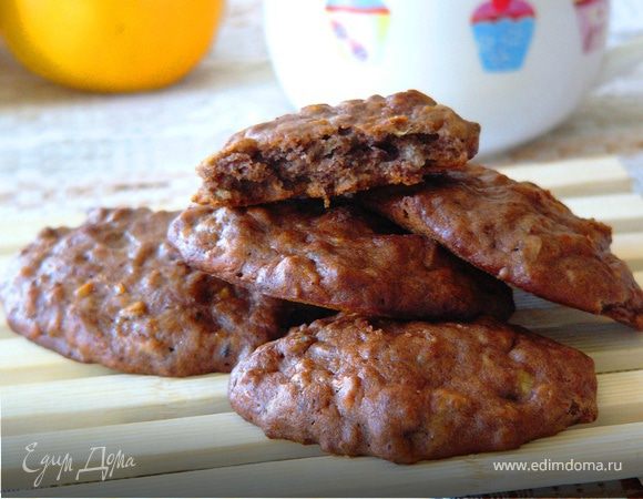 Полезное банановое печенье без муки, сахара и яиц. Кулинарный блог