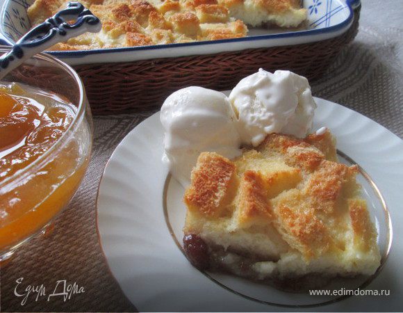 Английский хлебный пудинг (English bread pudding)