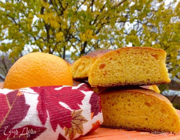 Апельсиновые булочки со сливочной заливкой