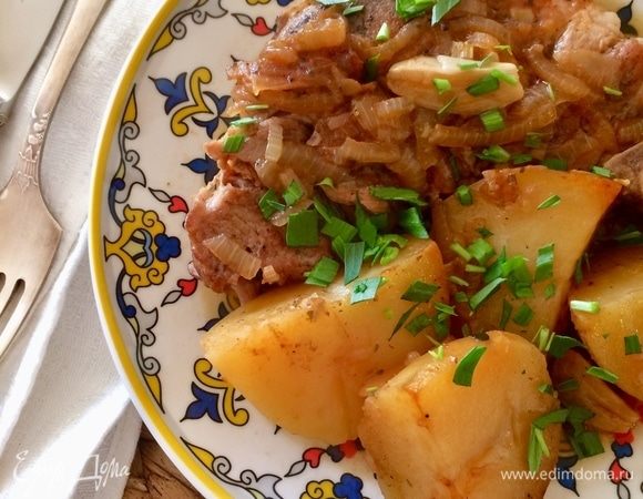 Свиная шейка с картошкой – пошаговый рецепт приготовления с фото