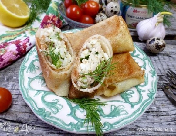 Фаршированные блины с мясом и рисом - Лайфхакер