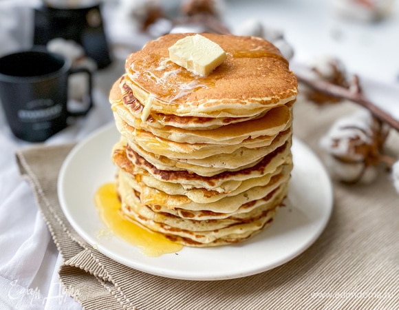 Классические американские панкейки 🥞 пошаговый рецепт с фото