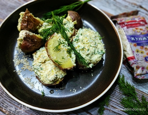 Жареная картошка с салом и луком