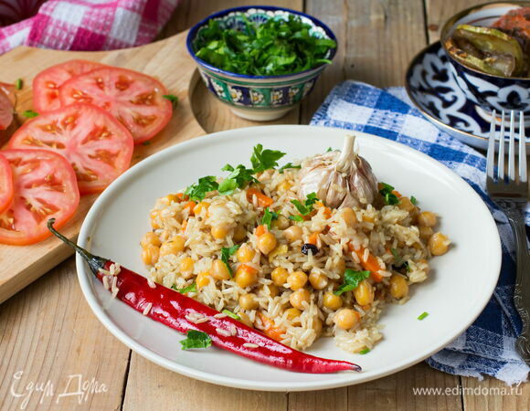 Плов с курицей и горохом нут, пошаговый рецепт с фото от автора elena-fialka