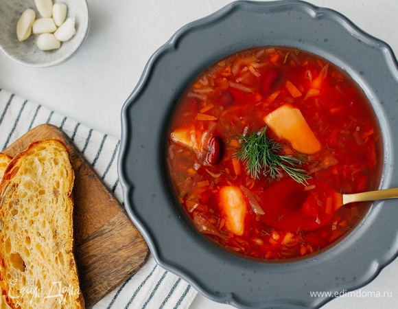 Сытный и вкусный полесский постный борщ с квашеной капустой и медом | ЭкоБуфет